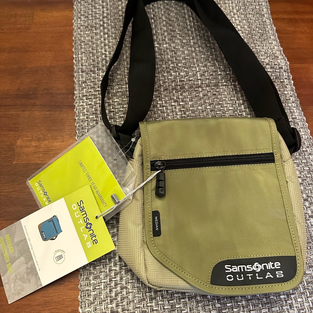 Samsonite Outlab Green Crossbody Bag
